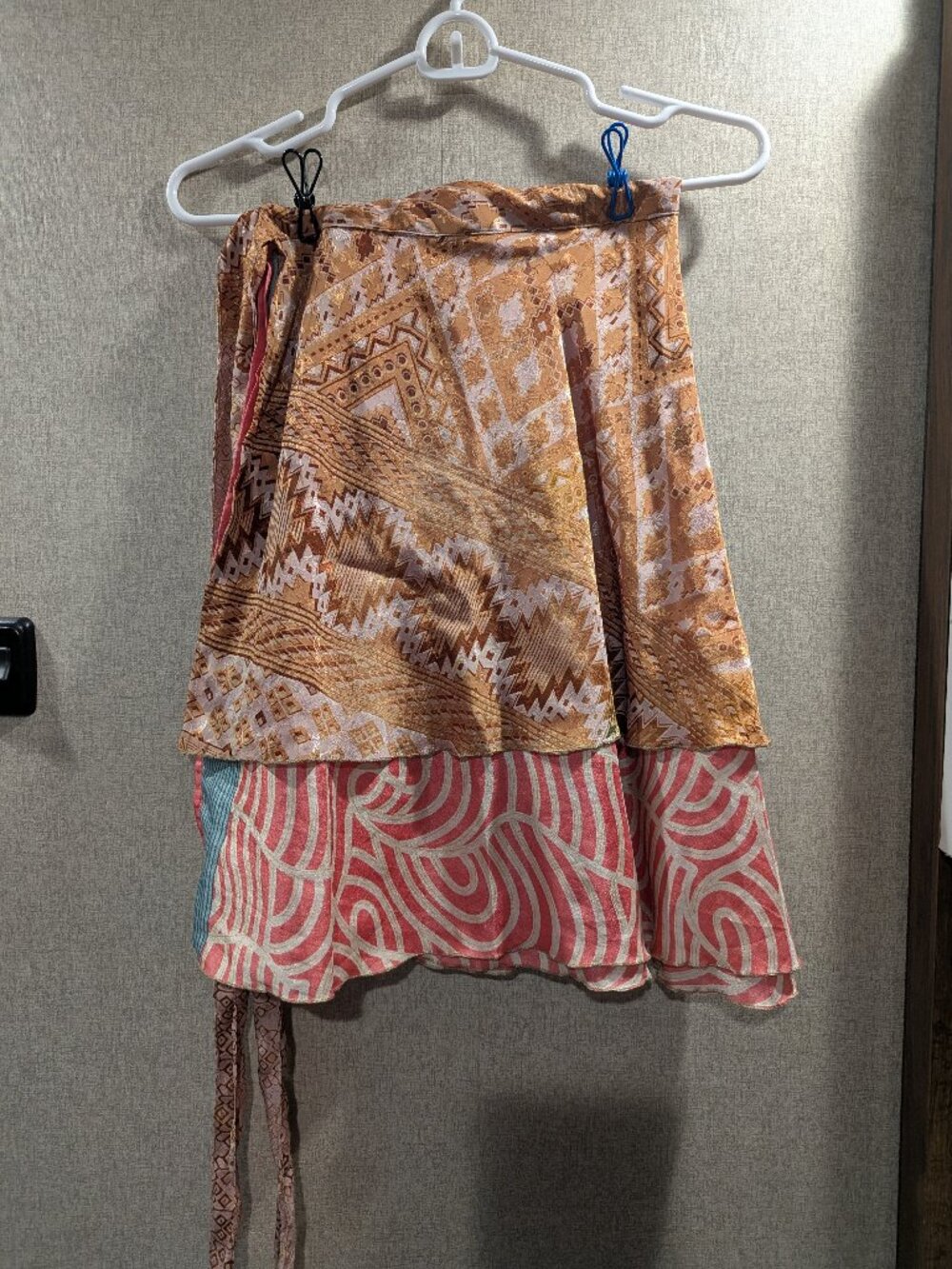 Darn Good Yarn Silk Sari Wrap Skirt | Reversible | Boho | Southwestern